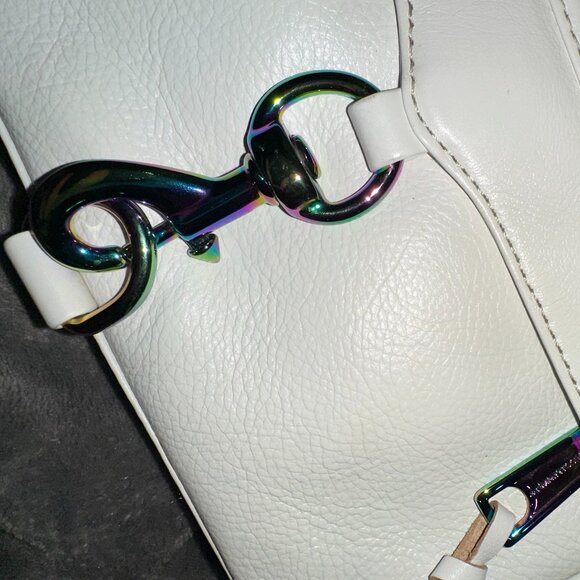 Rebecca Minkoff Women's Mini Mac Cross Body Bag - Bianco - Picture 11 of 13